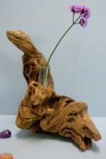 流木の一輪挿し