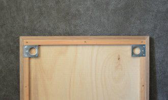 流木ウォールアートの壁掛け用金具