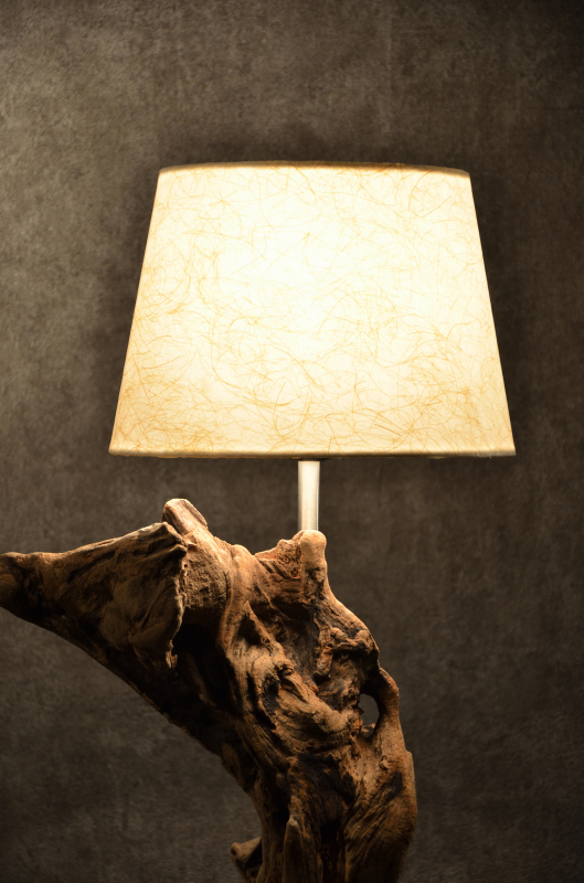 流木ランプ