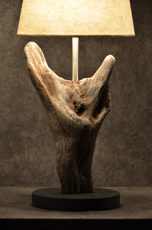 流木ランプ