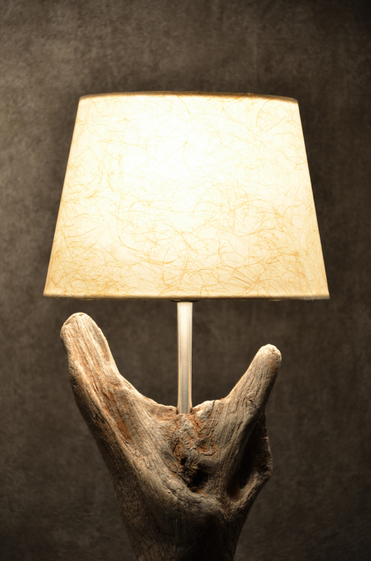 流木ランプ