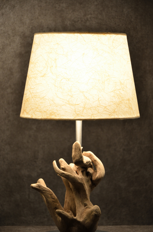 流木ランプ