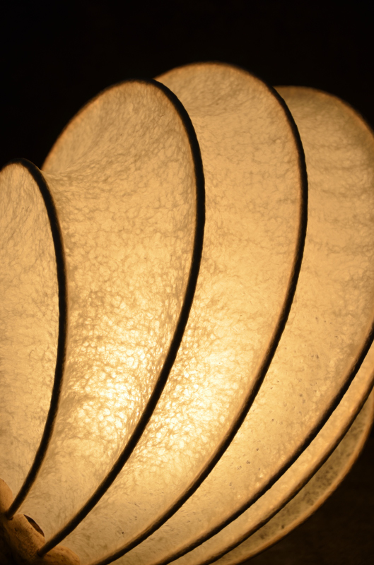 流木と和紙のランプ