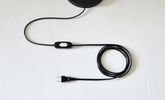 流木ランプのスイッチ付き電源コード